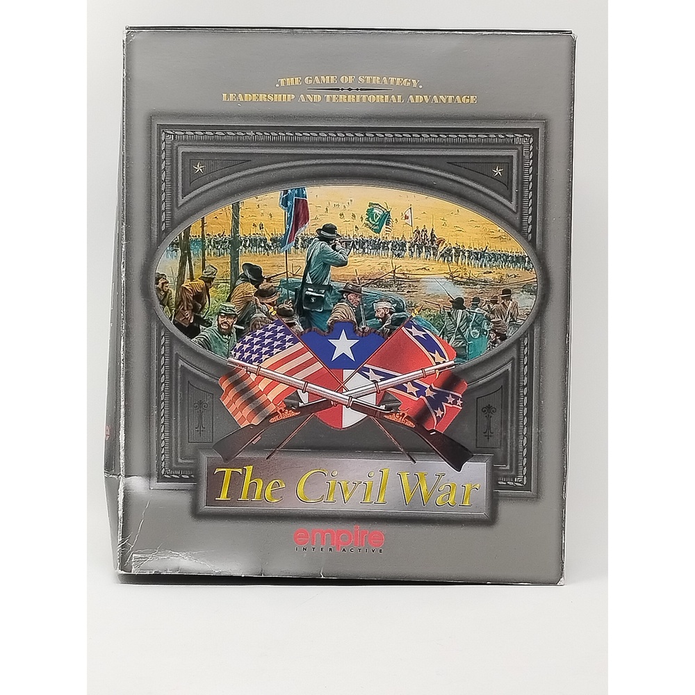 Vintage 1995 Empire Interactive The Civil War PC CD-ROM Big Box Game Strategy